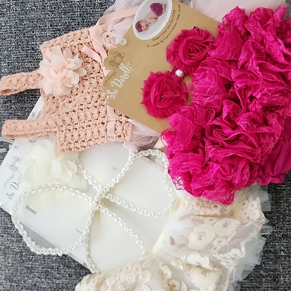 Pink Ruffle Baby Costume Set